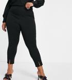 Yours Ponte Tapered Pants In Black