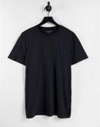 Jack & Jones Overdyed T-shirt In Black