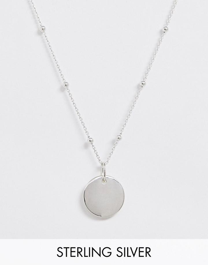 Astrid & Miyu Plated Sterling Silver Coin Necklace-gold