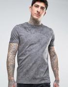 Asos T-shirt In Gray Wash - Gray