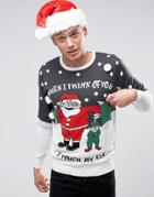 Brave Soul Holiday Sweater - Gray