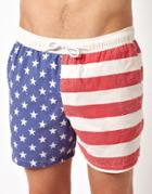 Asos Swim Shorts With Usa Flag