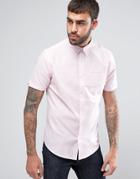 Ben Sherman Plain Regular Fit Oxford Shirt - Pink