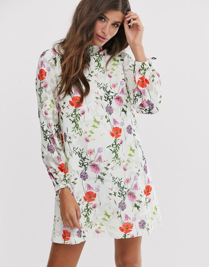 Ted Baker Imane Tunic Dress In Hedgerow Print-multi