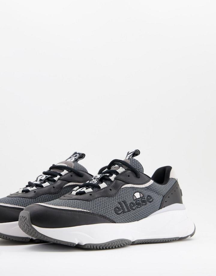 Ellesse Massello Chunky Sneakers In Black And White