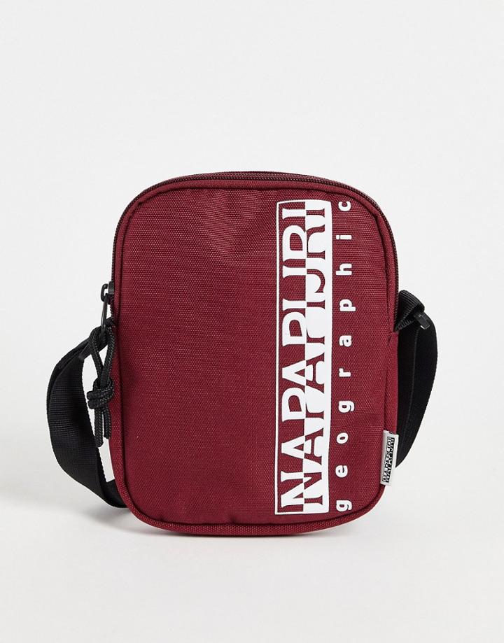 Napapijri Happy Cross Body Bag In Burgundy-red