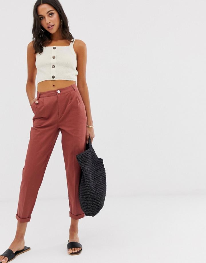 Asos Design Chino Pants-red