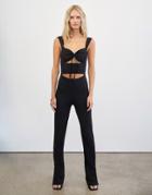 4th & Reckless Cut Out Jumpsuit In Black