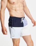 Lacoste Block Color Swim Shorts-navy