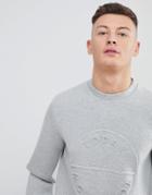 Only & Sons Embossed Scuba Sweatshirt - Gray