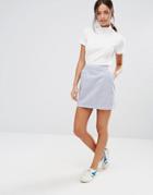 New Look Clean Cord A-line Skirt - Gray