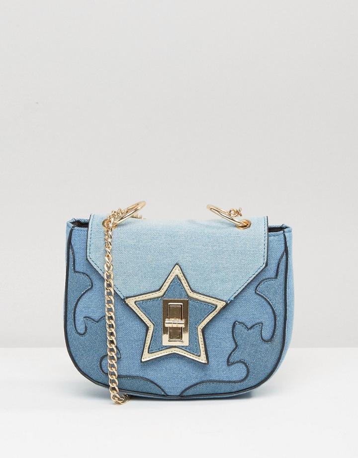 Skinnydip Denim Vixen Cross Body Bag - Blue