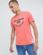 Esprit T-shirt With California Print - Orange