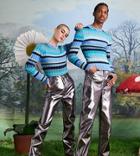 Collusion Unisex Metallic Low Rise Faux Leather Baggy Pants In Gunmetal-multi