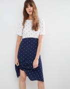 Asos Mix And Match Dress In Arrow Print