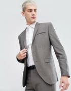 Selected Homme Slim Wedding Suit Jacket - Brown