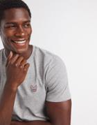 Jack & Jones Essentials Slim Fit Dog Logo Organic Cotton T-shirt In Light Gray-grey