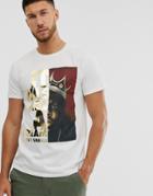 River Island T-shirt With Biggie Print-white