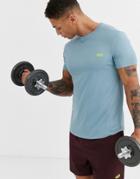 Asos 4505 Icon Training T-shirt With Quick Dry In Blue