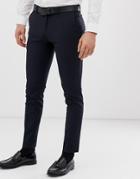 Burton Menswear Super Skinny Fit Smart Pants In Navy
