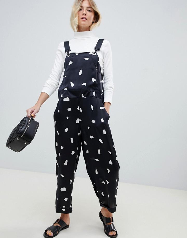 Asos Design Overall In Spot - Multi
