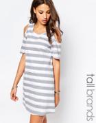 Vero Moda Tall Stripe Cold Shoulder Dress - Multi