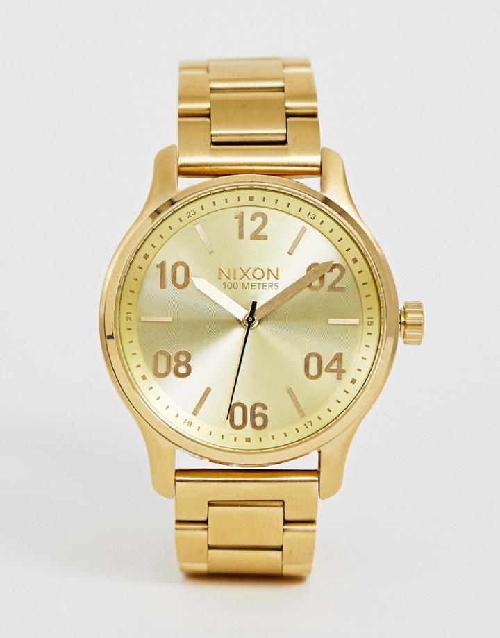 Nixon A1242 Patrol Bracelet Watch In Gold - Gold