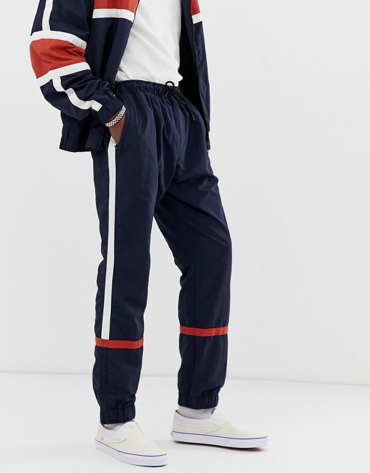 Weekday Benny Wind Sweatpants In Navy - Navy