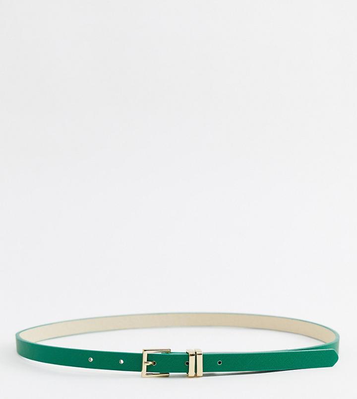 Aldo Umirannia Green Belt With Gold Buckle - Green