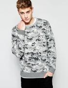 Lee Allover Print Sweatshirt - Gray