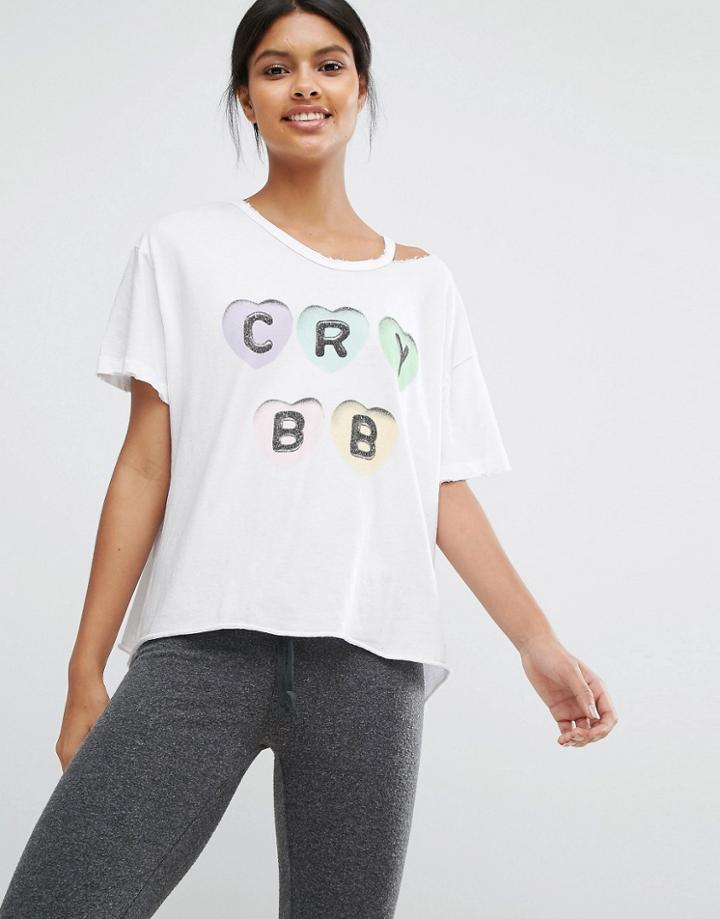 Wildfox Cry Bb Tee - White