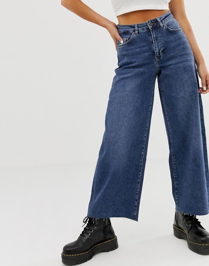 Noisy May Wide Leg Jeans-blue