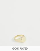 Asos Design Gold Plated Pinky Ring - Gold