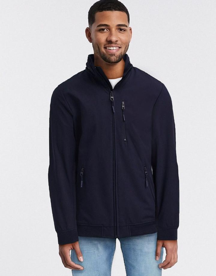 Esprit Technical Jacket In Navy-blue