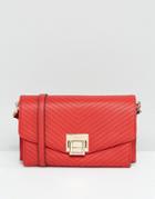 Dune Francesca Quilted Crossbody Bag - Red