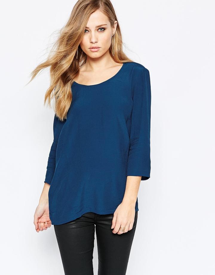 Sisley Blouse In Blue - 10f