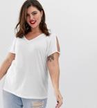 Junarose Textured T-shirt - White