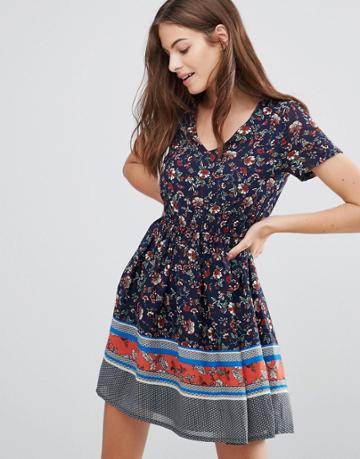 Yumi Floral Short Dress - Multi