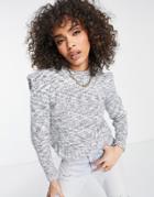 Qed London Crew Neck Sweater In Gray
