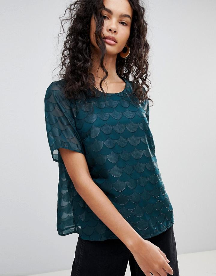 Only Antonia Shell Top - Green