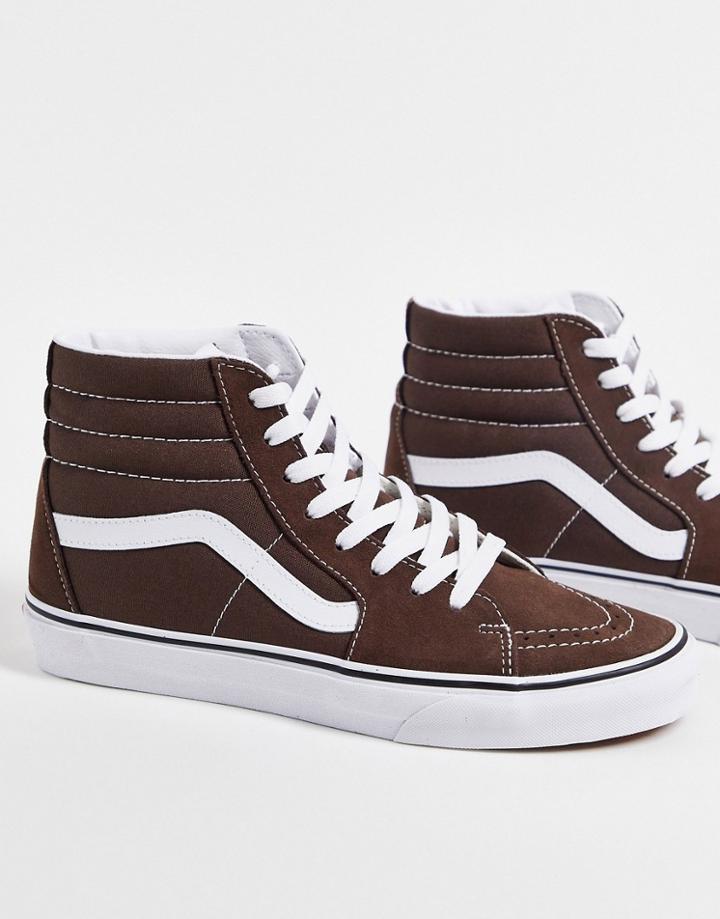 Vans Sk8-hi Sneakers In Burgundy-brown