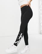 Calvin Klein Jeans Logo Ankle Leggings In Black
