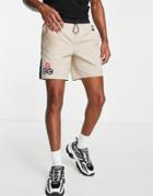 Topman Nylon Side Stripe Short In Stone-neutral