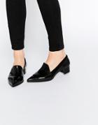 Warehouse Pointed Heeled Loafer - Black