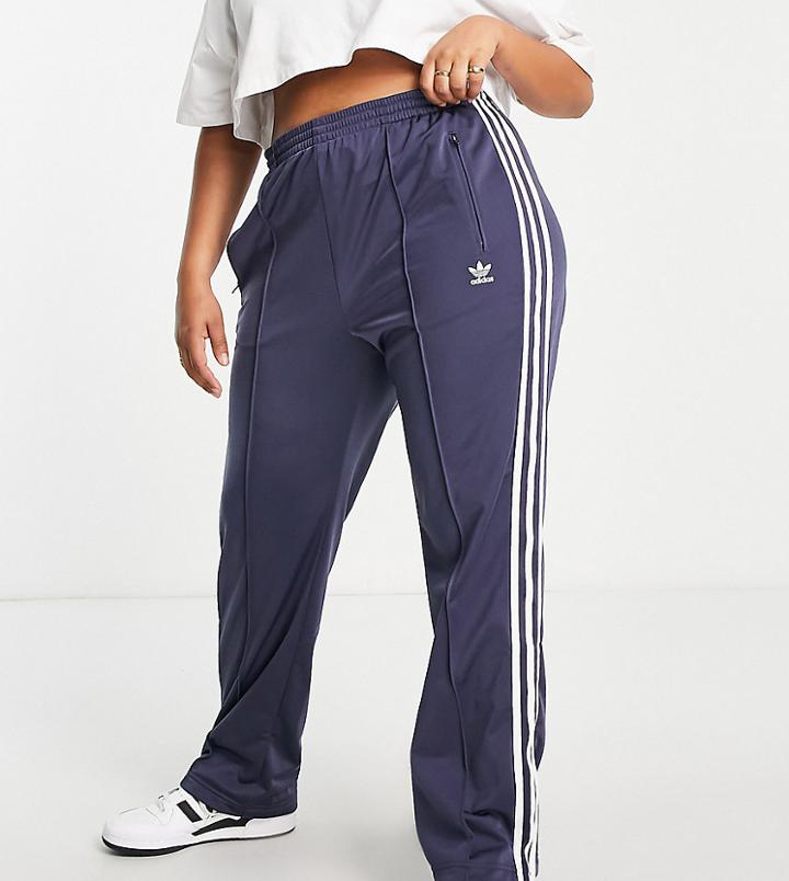 Adidas Originals Plus Adicolor Firebird Track Pant In Navy