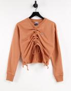 Russell Athletic Cropped Crew Neck Sweatshirt-copper