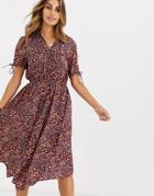 Vero Moda Ditsy Print Hanky Hem Shirt Midi Dress - Multi