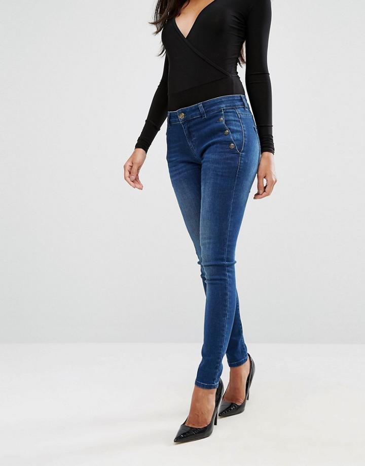 Supertrash Paradise Pafsa Sailor Button Detail Jean - Blue