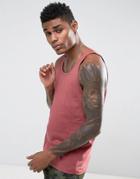 Asos Tank In Skater Fit - Red