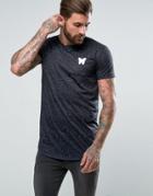 Good For Nothing Muscle T-shirt In Black Speckle - Black